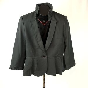 W & B blazer black 3/4 sleeve size 12